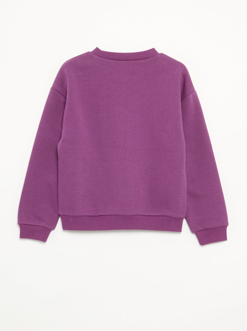 Sweat 'Halloween' en polaire Noir - Kiabi