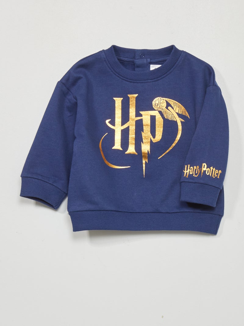 Sweat 'Harry Potter' col rond Bleu - Kiabi