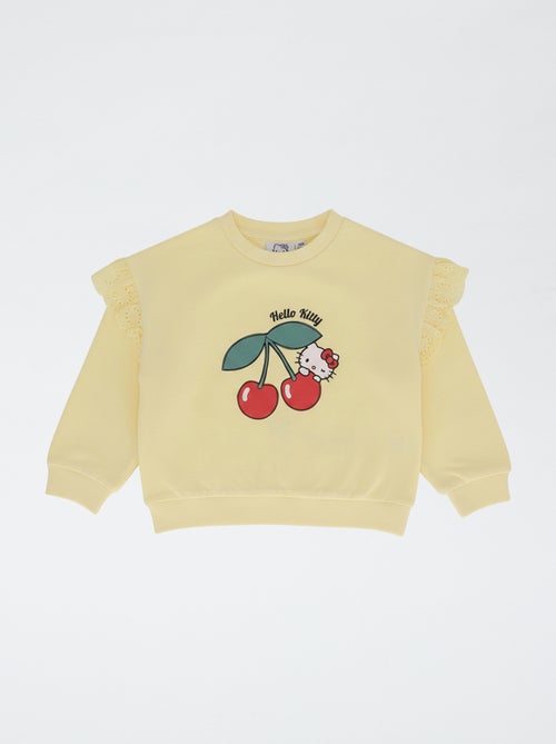 Sweat 'Hello kitty' en coton uni - Kiabi