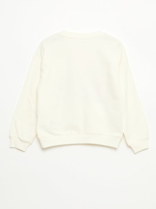 Sweat 'Hello Kitty & Kuromi' col rond - Kiabi