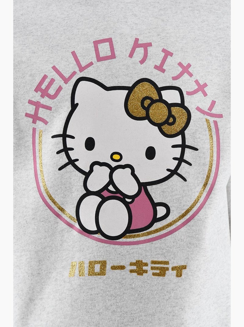 Sweat Hello Kitty   | Licence Officielle Gris - Kiabi