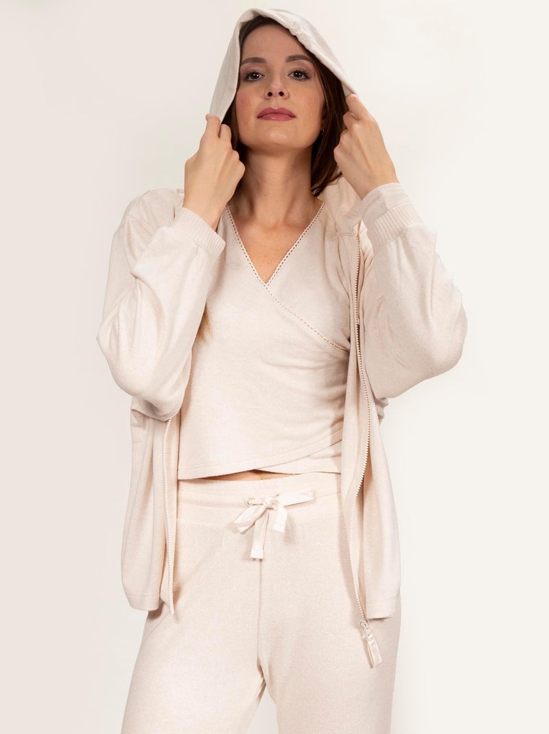 Sweat homewear femme Isotoner Beige - Kiabi