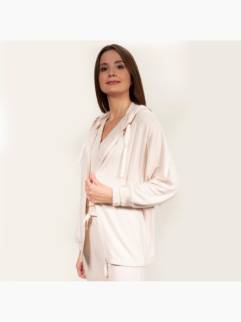 Sweat homewear femme Isotoner Beige - Kiabi