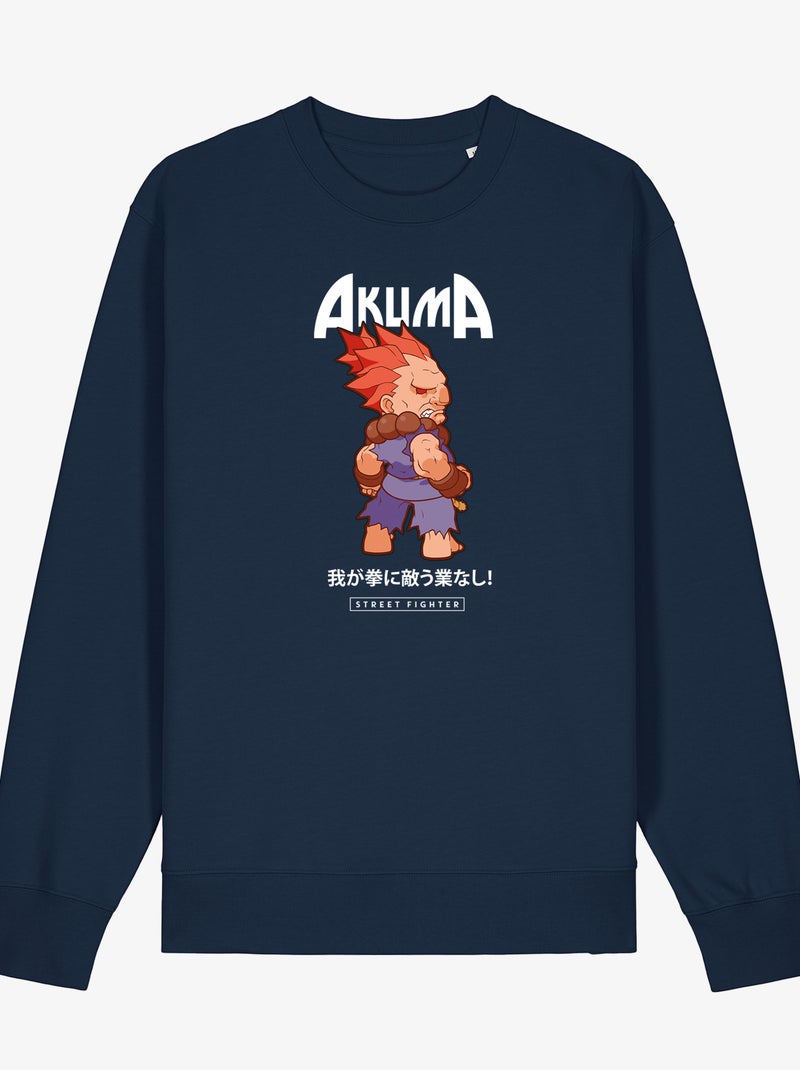 Sweat Homme - AKUMA STREET FIGHTER Bleu marine - Kiabi