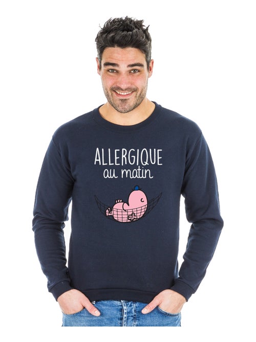 Sweat Homme - ALLERGIQUE AU MATIN - Kiabi