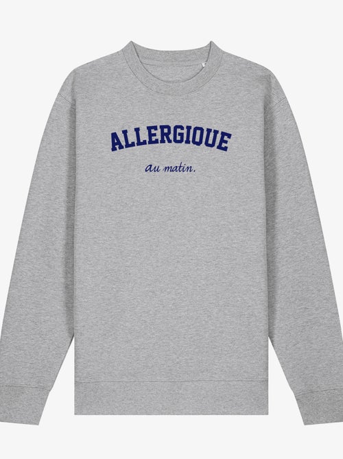 Sweat Homme - ALLERGIQUE AU MATIN - Kiabi