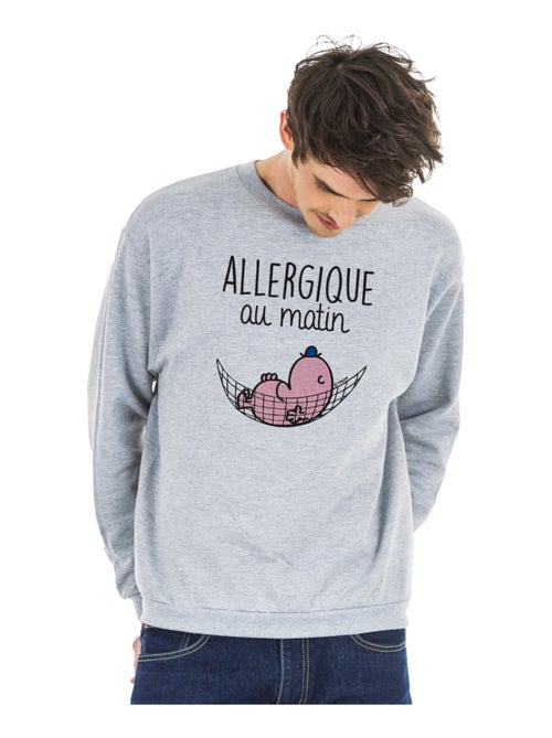 Sweat Homme - ALLERGIQUE AU MATIN - Kiabi
