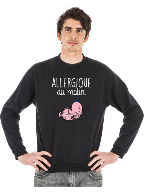 Sweat Homme - ALLERGIQUE AU MATIN - Kiabi