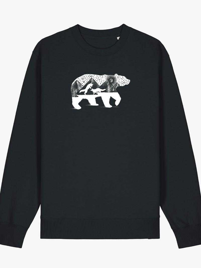 Sweat Homme - BEAR AND FOXES Noir - Kiabi