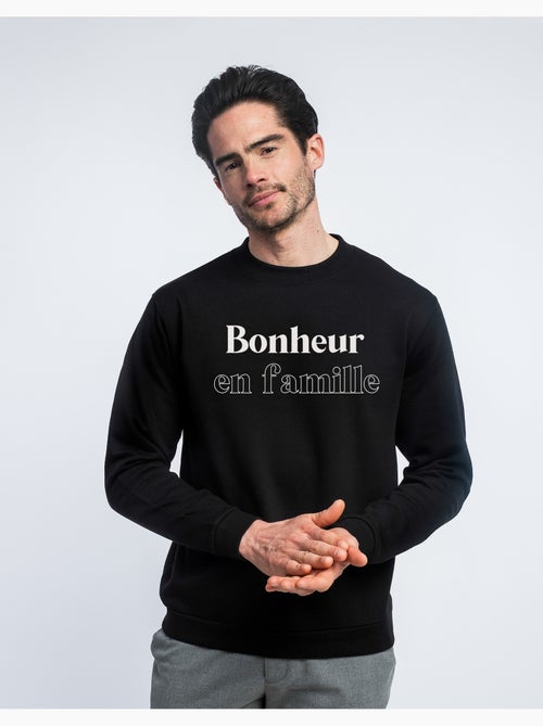 Sweat Homme - BONHEUR EN FAMILLE - Kiabi