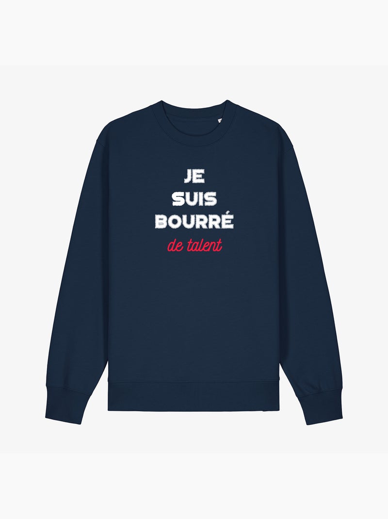 Sweat Homme - BOURRE DE TALENT Bleu marine - Kiabi