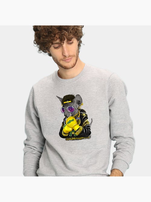 Sweat Homme - BOXING CAT SIAMESE - Kiabi