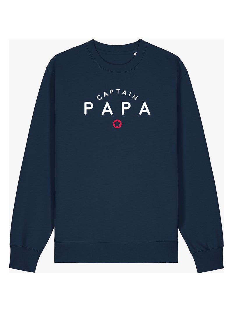 Sweat Homme - CAPTAIN PAPA Bleu marine - Kiabi