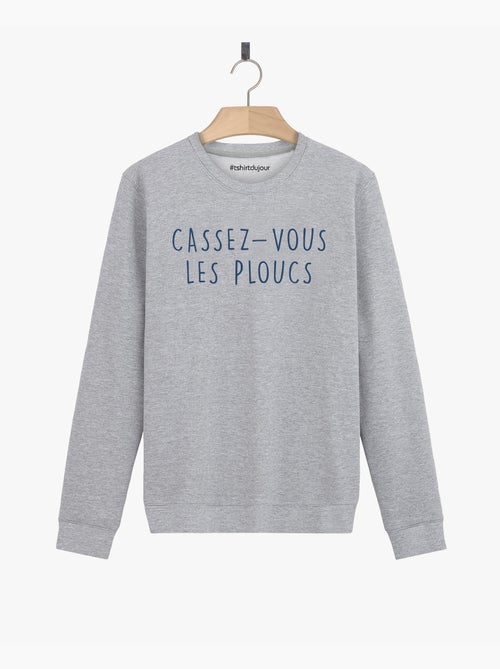 Sweat Homme - CASSEZ-VOUS LES PLOUCS - Kiabi