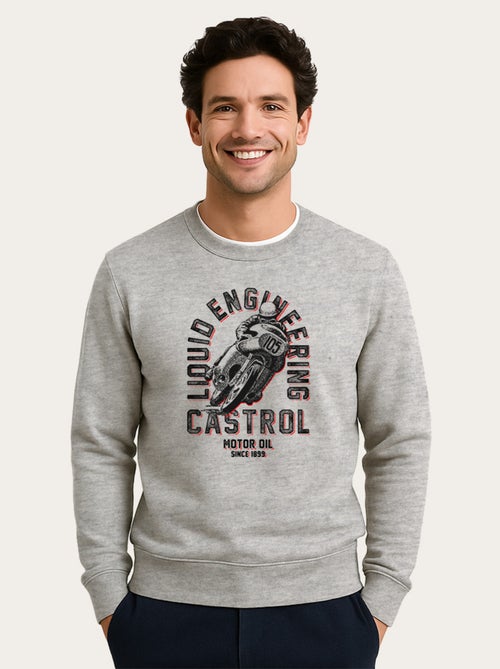 Sweat Homme - CASTROL RETRO MOTORBIKE - Kiabi