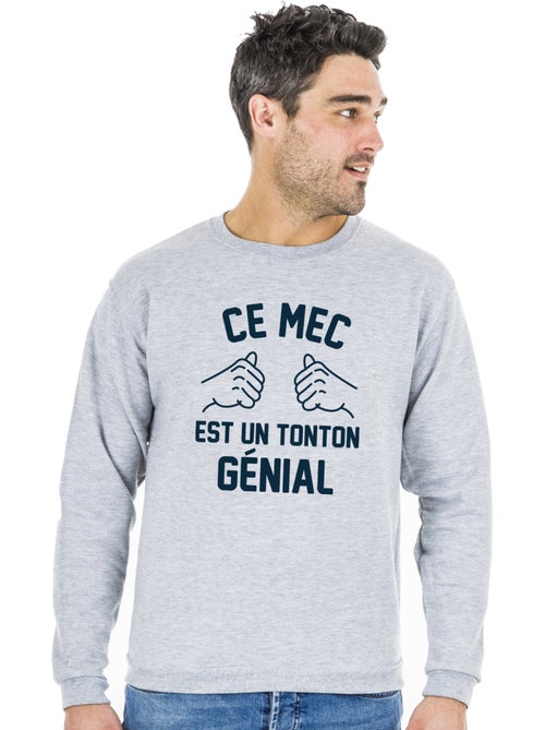 Sweat Homme - CE MEC EST UN TONTON GÉNIAL - Kiabi