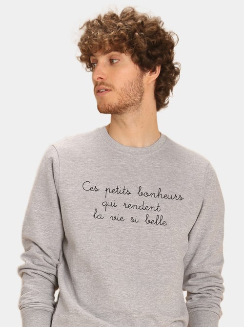 Sweat Homme - CES PETITS BONHEURS - Kiabi
