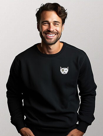 Sweat Homme - CHAT CLIN DOEIL CŒUR