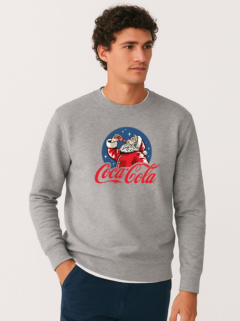 Sweat Homme - COCA COLA 3 Gris chiné - Kiabi