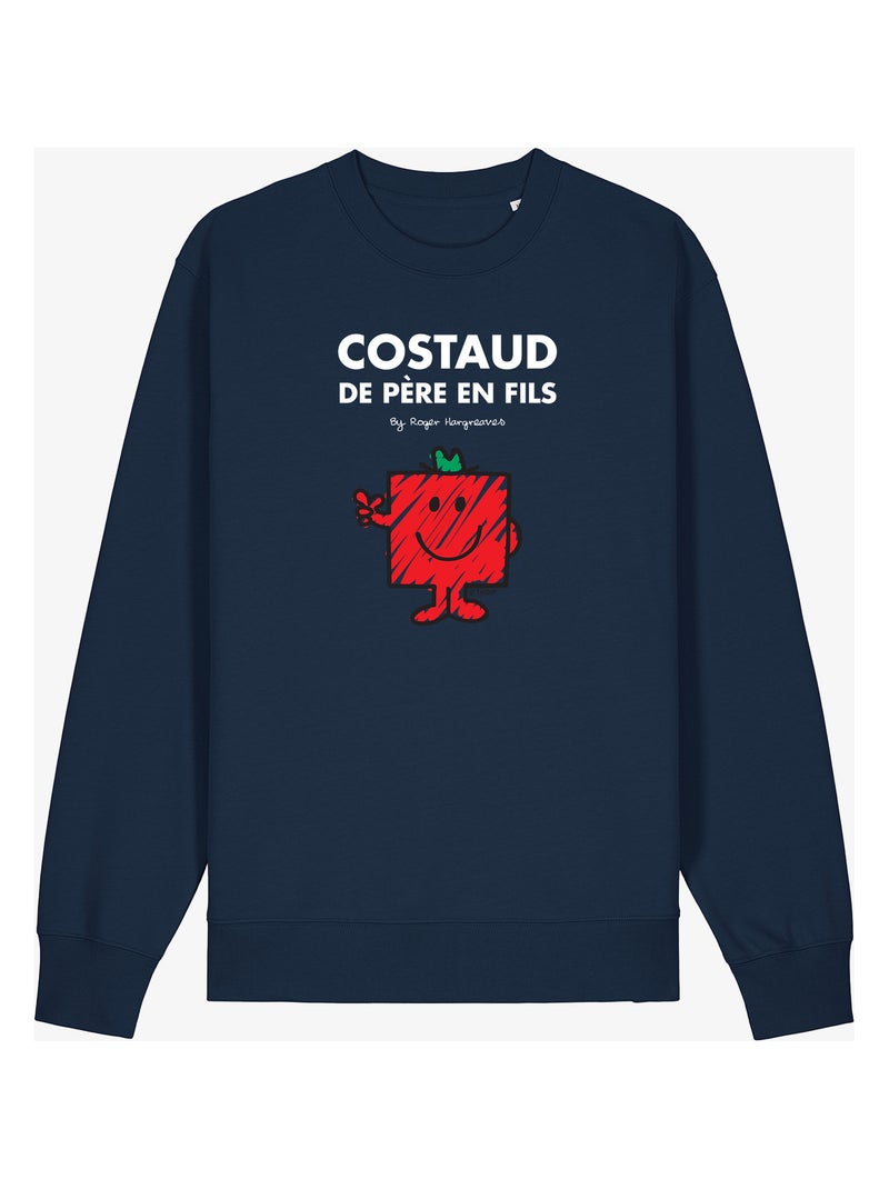 Sweat Homme - COSTAUD DE PÈRE EN FILS Bleu marine - Kiabi