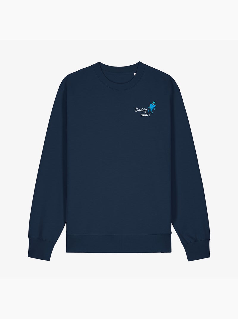 Sweat Homme - DADDY COOL COEUR Bleu marine - Kiabi