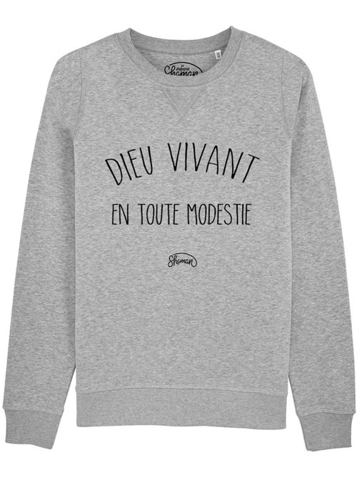 Sweat Homme - DIEU VIVANT EN TOUTE MODESTIE - Kiabi