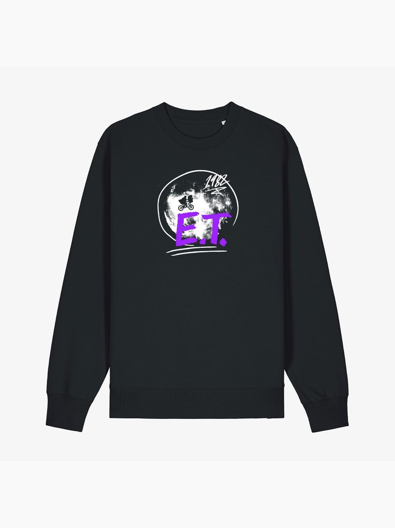 Sweat Homme - E.T LOGO Noir - Kiabi