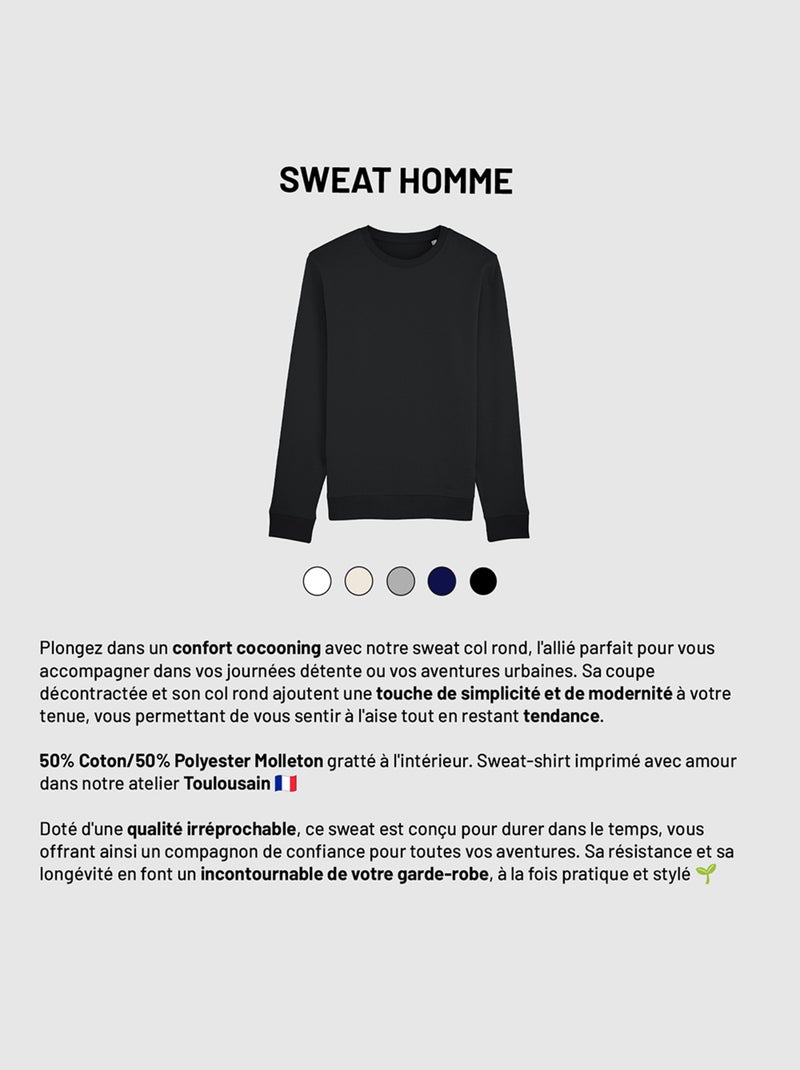 Sweat Homme - E.T LOGO Noir - Kiabi