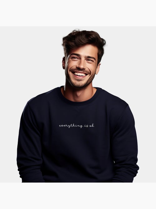 Sweat Homme - EVERYTHING IS OK - Kiabi