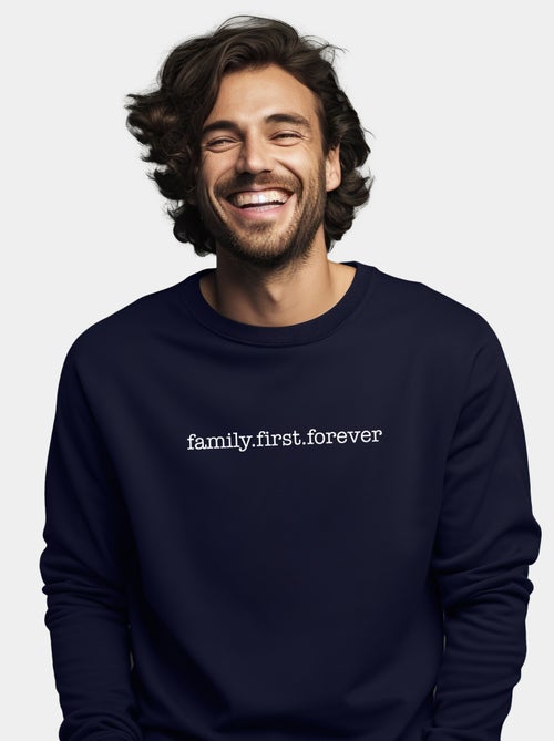 Sweat Homme - FAMILY FIRST FOREVER - Kiabi