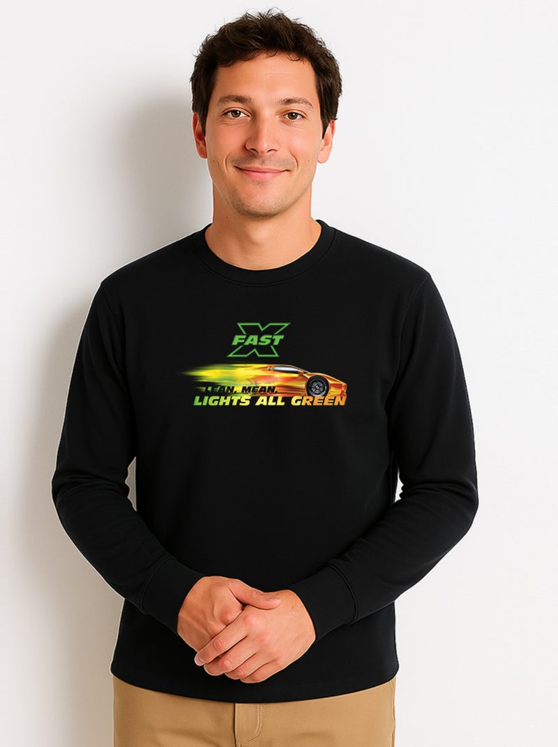 Sweat Homme - FAST AND FURIOUS 2 Noir - Kiabi