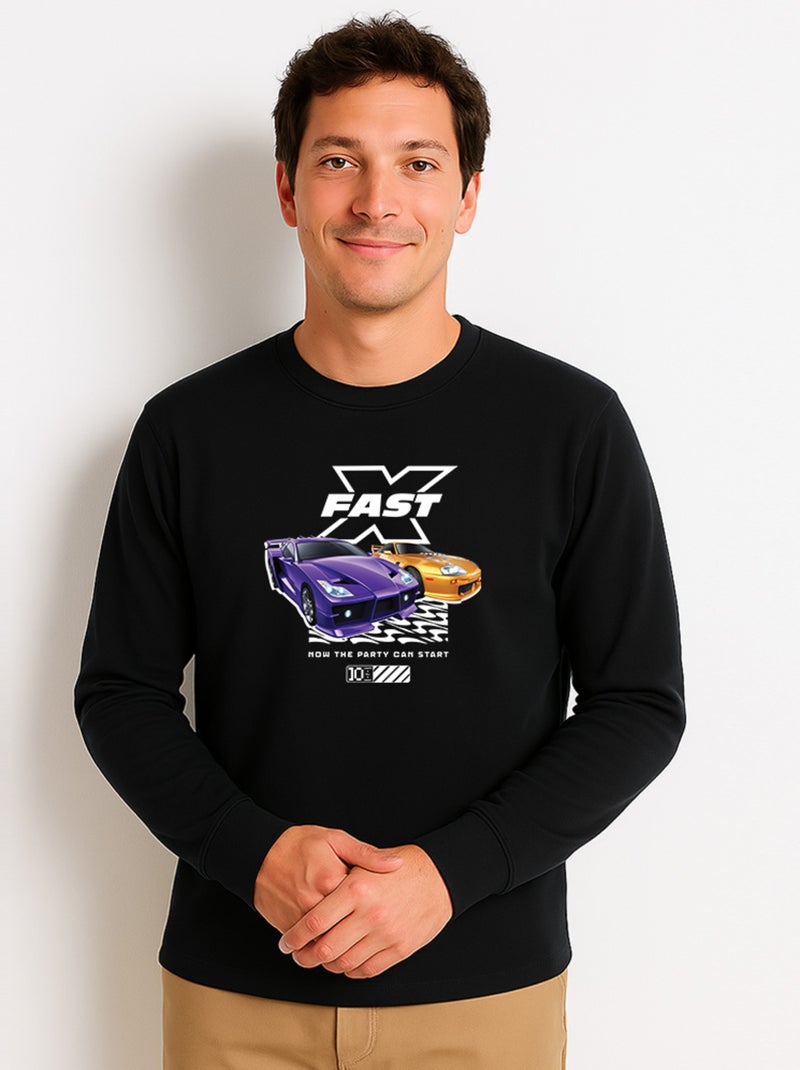 Sweat Homme - FAST AND FURIOUS 3 Noir - Kiabi