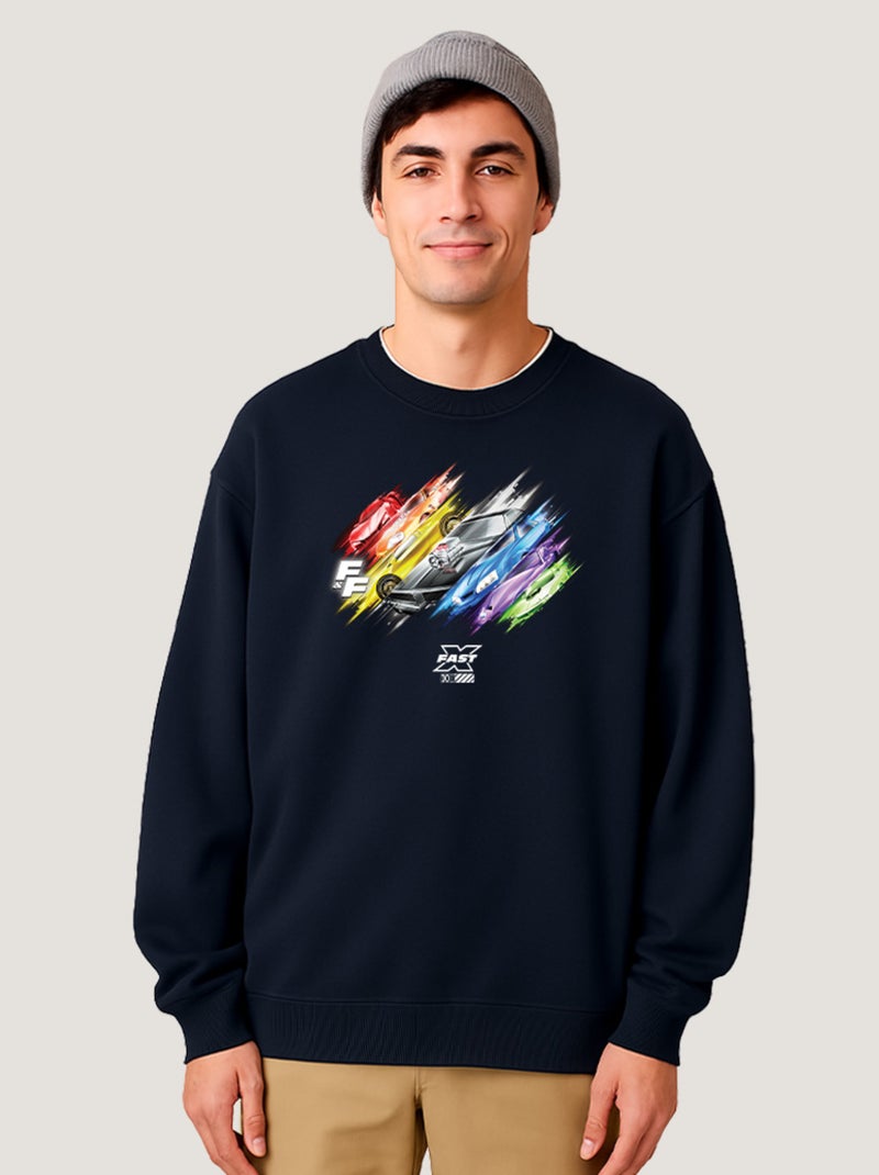 Sweat Homme - FAST AND FURIOUS 4 Bleu marine - Kiabi