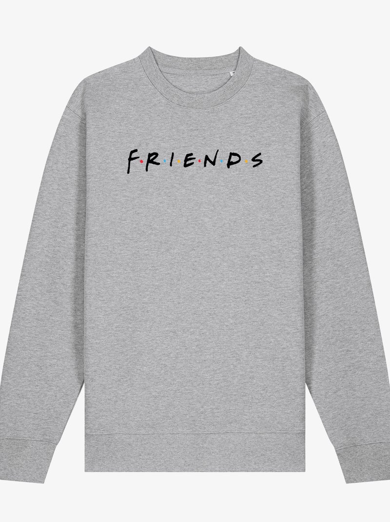 Sweat Homme - FRIENDS LOGO BLACK Gris chiné - Kiabi