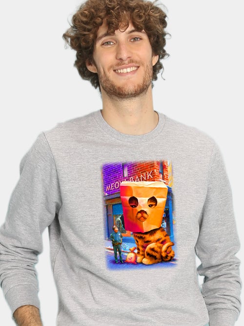 Sweat Homme - GIANT CAT ROBBERY - Kiabi