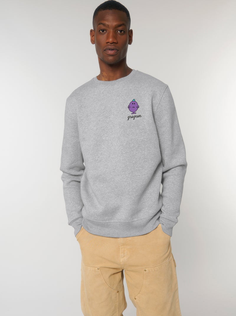 Sweat Homme - GROGNON COEUR Gris chiné - Kiabi