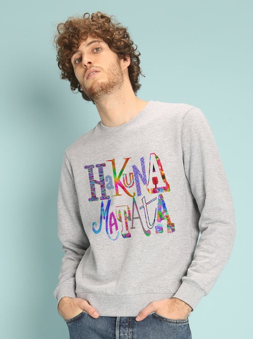 Sweat Homme - HAKUNA MATATA COLOR - Kiabi