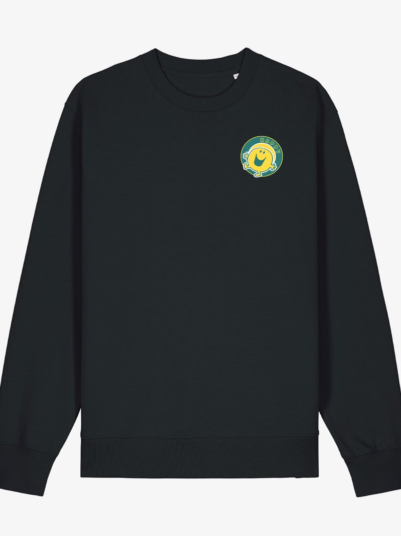 Sweat Homme - HAPPY COEUR Noir - Kiabi