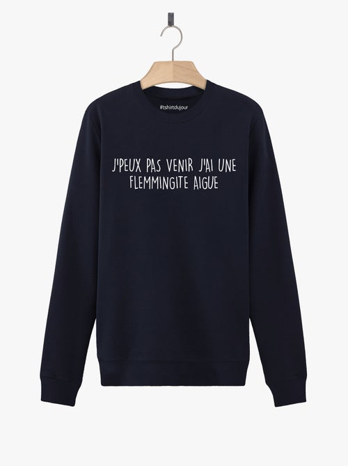 Sweat Homme - J'AI UNE FLEMMINGITE AIGUE - Kiabi