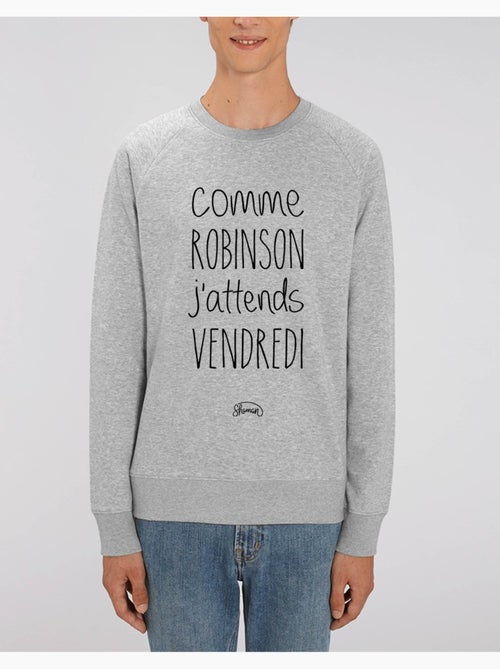 Sweat Homme - J'ATTENDS VENDREDI - Kiabi