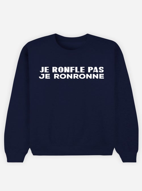 Sweat Homme - JE NE RONFLE PAS JE RONRONNE - Kiabi