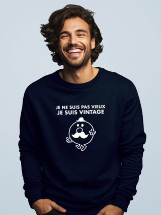 Sweat Homme - JE NE SUIS PAS VIEUX JE SUIS VINTAGE