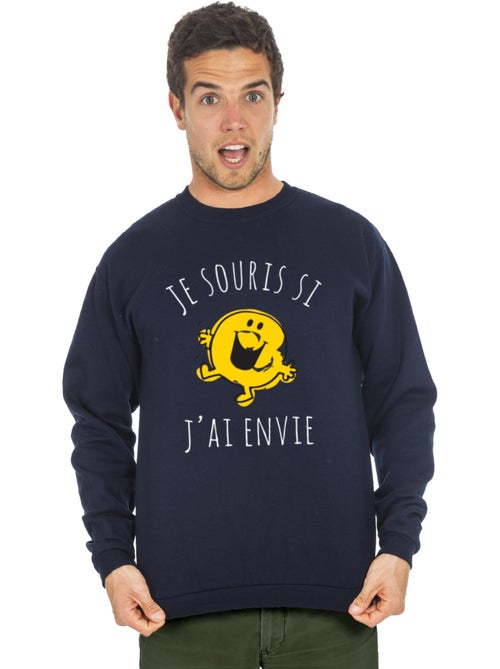 Sweat Homme - JE SOURIS SI J'AI ENVIE - Kiabi