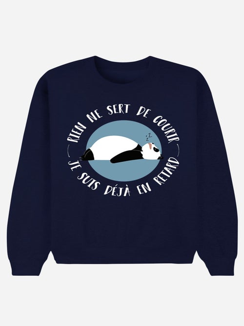 Sweat Homme - JE SUIS DEJA EN RETARD - Kiabi