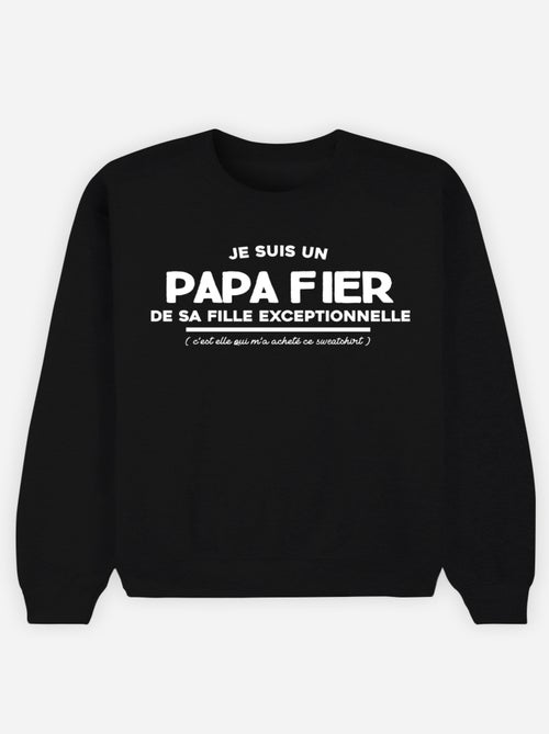 Sweat Homme - JE SUIS UN PAPA FIER - Kiabi