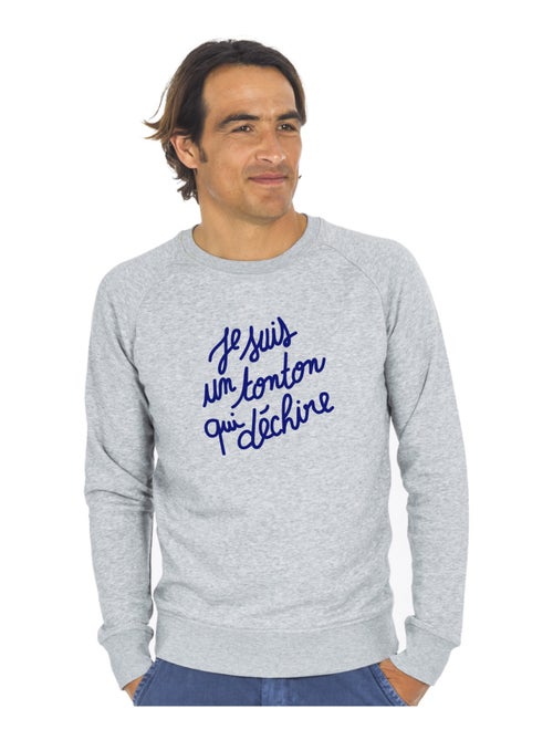 Sweat Homme - JE SUIS UN TONTON QUI DÉCHIRE - Kiabi