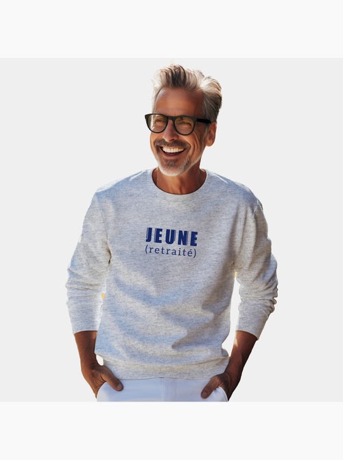Sweat Homme - JEUNE RETRAITE - Kiabi