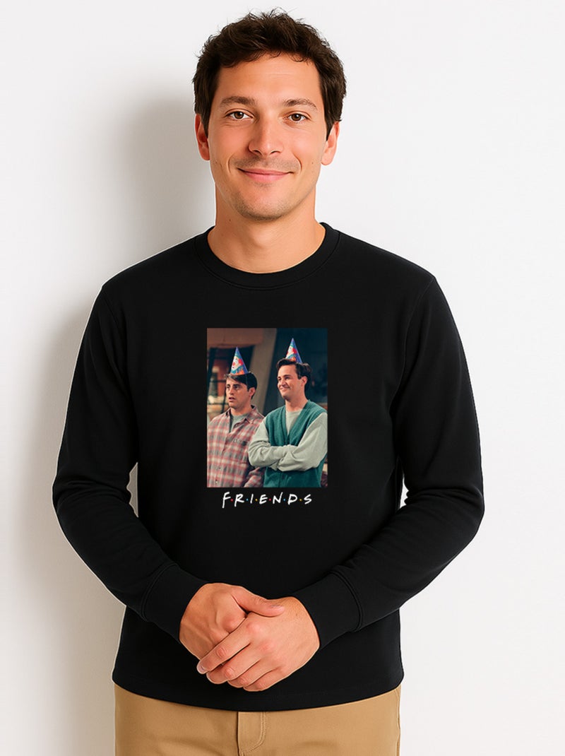 Sweat Homme - JOEY & CHANDLER Noir - Kiabi
