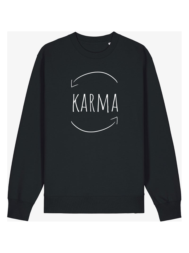 Sweat Homme - KARMA Noir - Kiabi