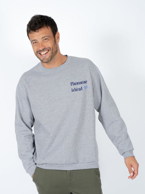 Sweat Homme - L HOMME IDEAL COEUR - Kiabi